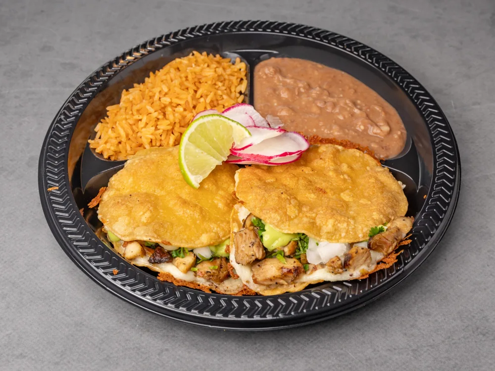 Mulita combo plate at Pio Pico's Tacos in Ontario Ranch