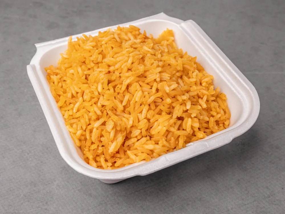 Side of rice at Pio Pico's Tacos in Ontario Ranch